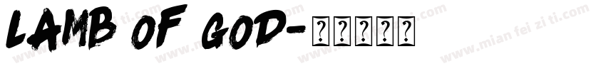 lamb of god字体转换